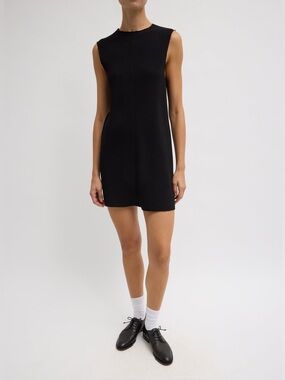 NWT* Tibi Viscose Plisse Sleeveless Bias Short Tunic Dress - size 2